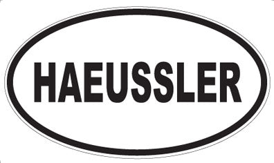 HAEUSSLER - Oval Sticker
