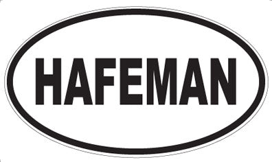 HAFEMAN - Oval Sticker