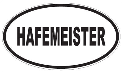 HAFEMEISTER - Oval Magnet