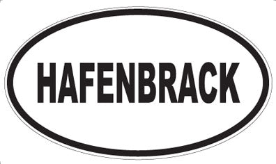 HAFENBRACK - Oval Sticker