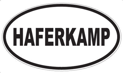 HAFERKAMP - Oval Sticker
