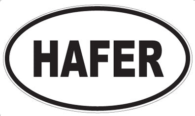 HAFER - Oval Magnet