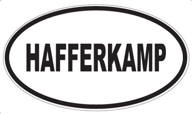 HAFFERKAMP - Oval Sticker