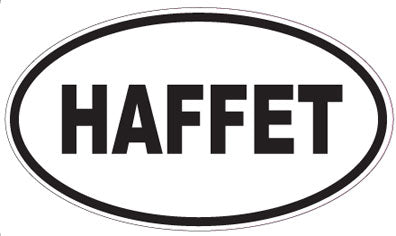 HAFFET - Oval Sticker