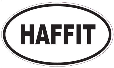 HAFFIT - Oval Sticker