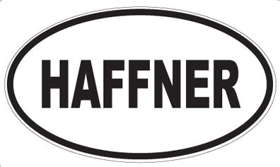 HAFFNER - Oval Sticker