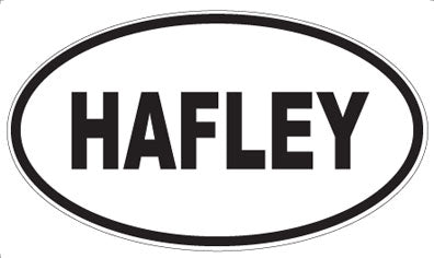 HAFLEY - Oval Sticker