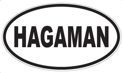 HAGAMAN - Oval Magnet