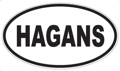 HAGANS - Oval Magnet