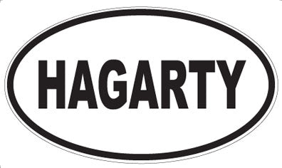 HAGARTY - Oval Magnet