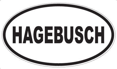 HAGEBUSCH - Oval Sticker