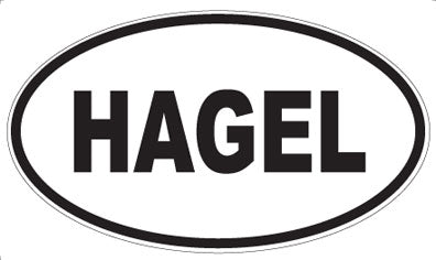 HAGEL - Oval Sticker