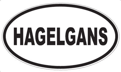 HAGELGANS - Oval Magnet