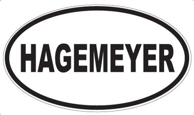 HAGEMEYER - Oval Magnet