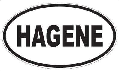 HAGENE - Oval Sticker