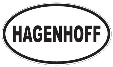 HAGENHOFF - Oval Sticker