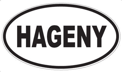HAGENY - Oval Sticker