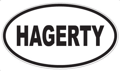 HAGERTY - Oval Sticker