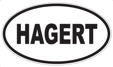 HAGERT - Oval Magnet