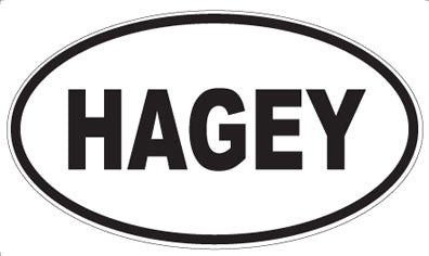 HAGEY - Oval Magnet