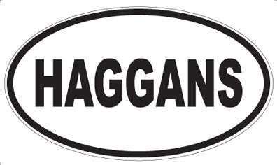 HAGGANS - Oval Magnet