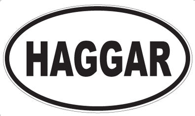 HAGGAR - Oval Sticker
