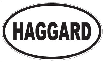 HAGGARD - Oval Magnet