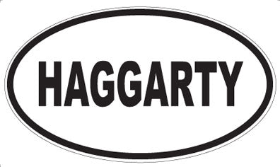 HAGGARTY - Oval Sticker