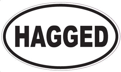HAGGED - Oval Sticker