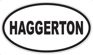 HAGGERTON - Oval Magnet