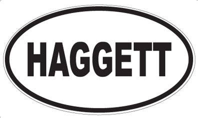 HAGGETT - Oval Magnet