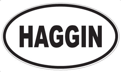 HAGGIN - Oval Sticker