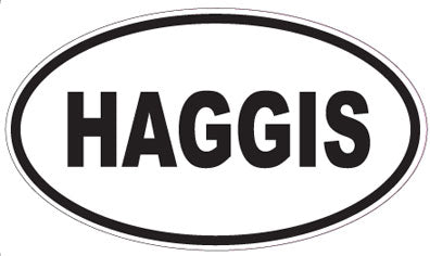 HAGGIS - Oval Sticker