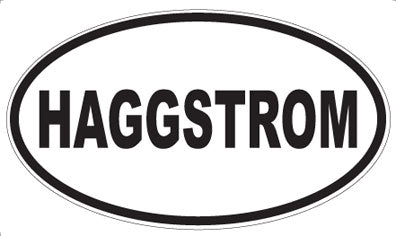 HAGGSTROM - Oval Magnet