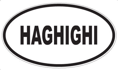 HAGHIGHI - Oval Sticker