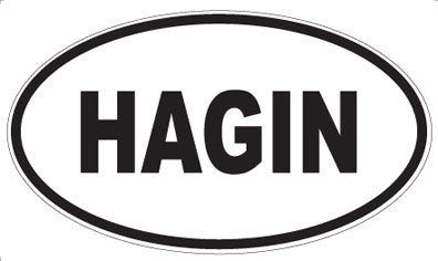 HAGIN - Oval Magnet