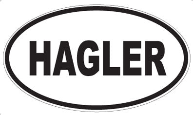 HAGLER - Oval Magnet