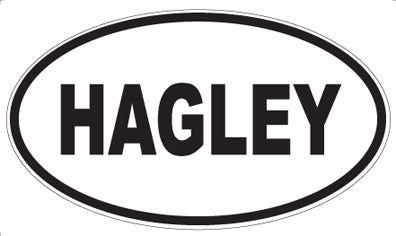 HAGLEY - Oval Sticker