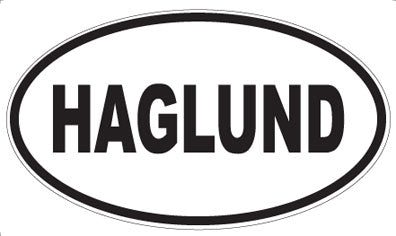 HAGLUND - Oval Sticker