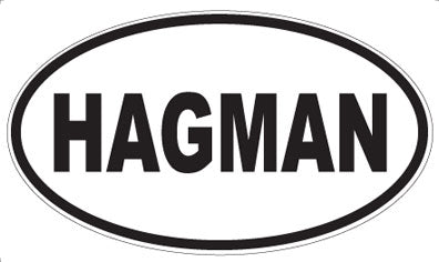HAGMAN - Oval Magnet