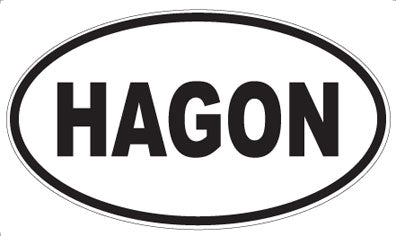 HAGON - Oval Sticker