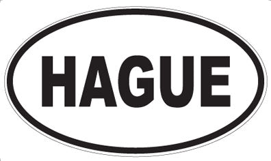 HAGUE - Oval Magnet