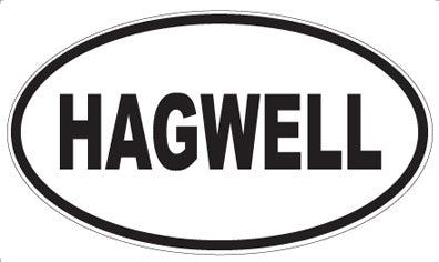HAGWELL - Oval Sticker