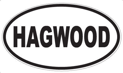 HAGWOOD - Oval Sticker