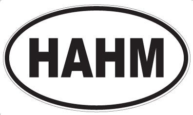 HAHM - Oval Sticker