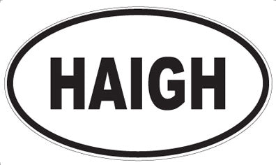 HAIGH - Oval Sticker