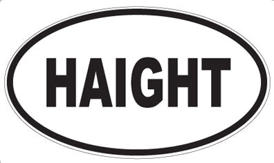 HAIGHT - Oval Magnet