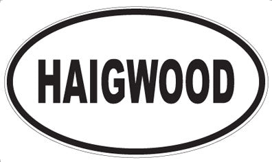 HAIGWOOD - Oval Sticker