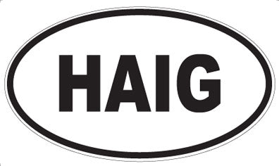 HAIG - Oval Magnet