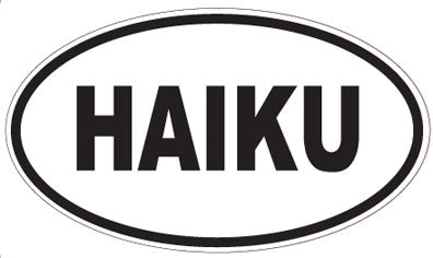 HAIKU - Oval Magnet